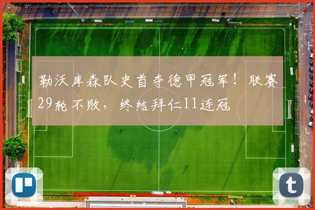 勒沃库森队史首夺德甲冠军！联赛29轮不败，终结拜仁11连冠